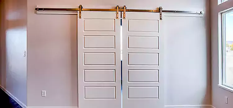 Glass Barn Door with Installation Hardware Kit High River